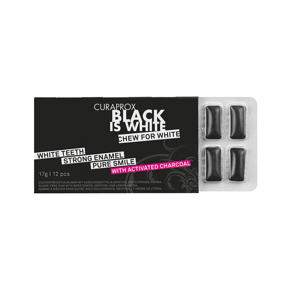Curaprox Black is White Chewing Gum - Go Oral Care