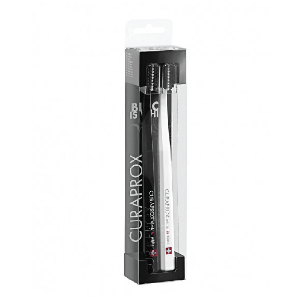Curaprox Black is White Toothbrushes Two-Pack - Go Oral Care